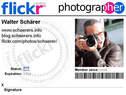 Walter's Flickr.com photographer badge