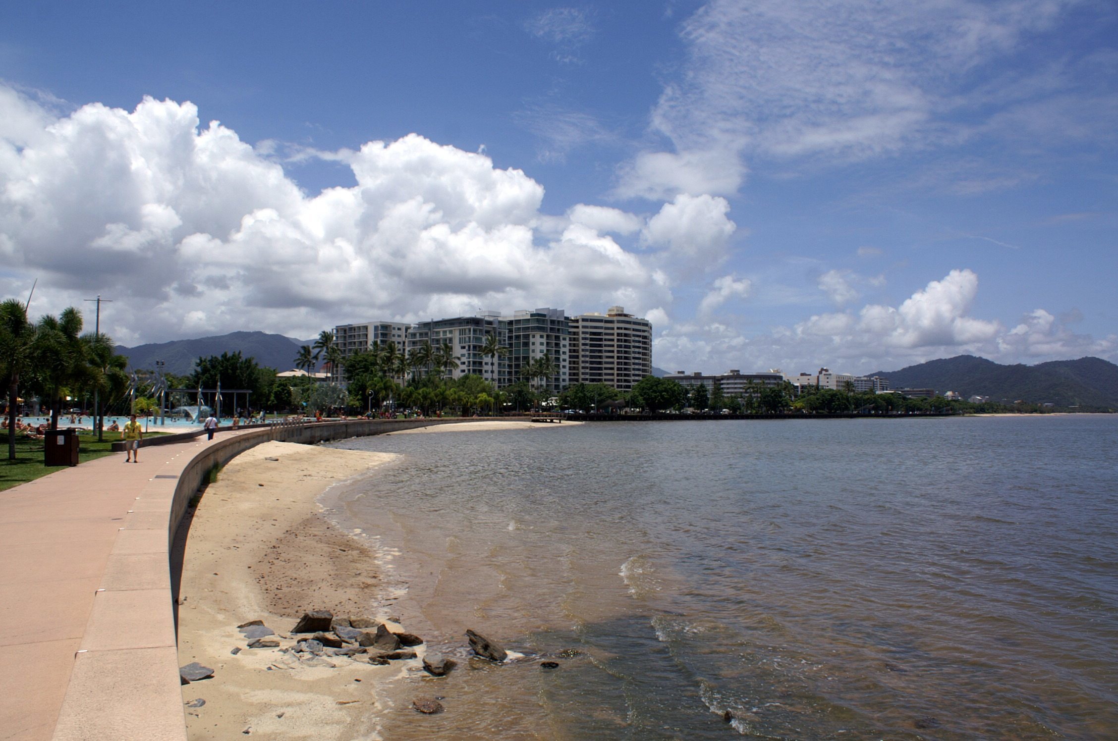 The Esplanade in Cairns' waterfront