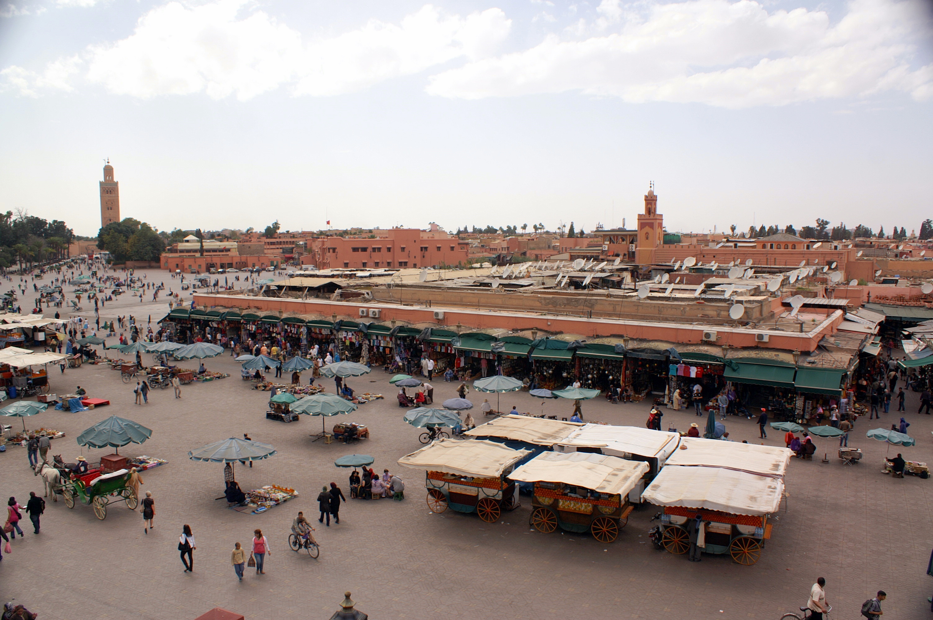 Rooftop-View-Cafe-de-France-Djemaa-el-Fna-Marrakesh