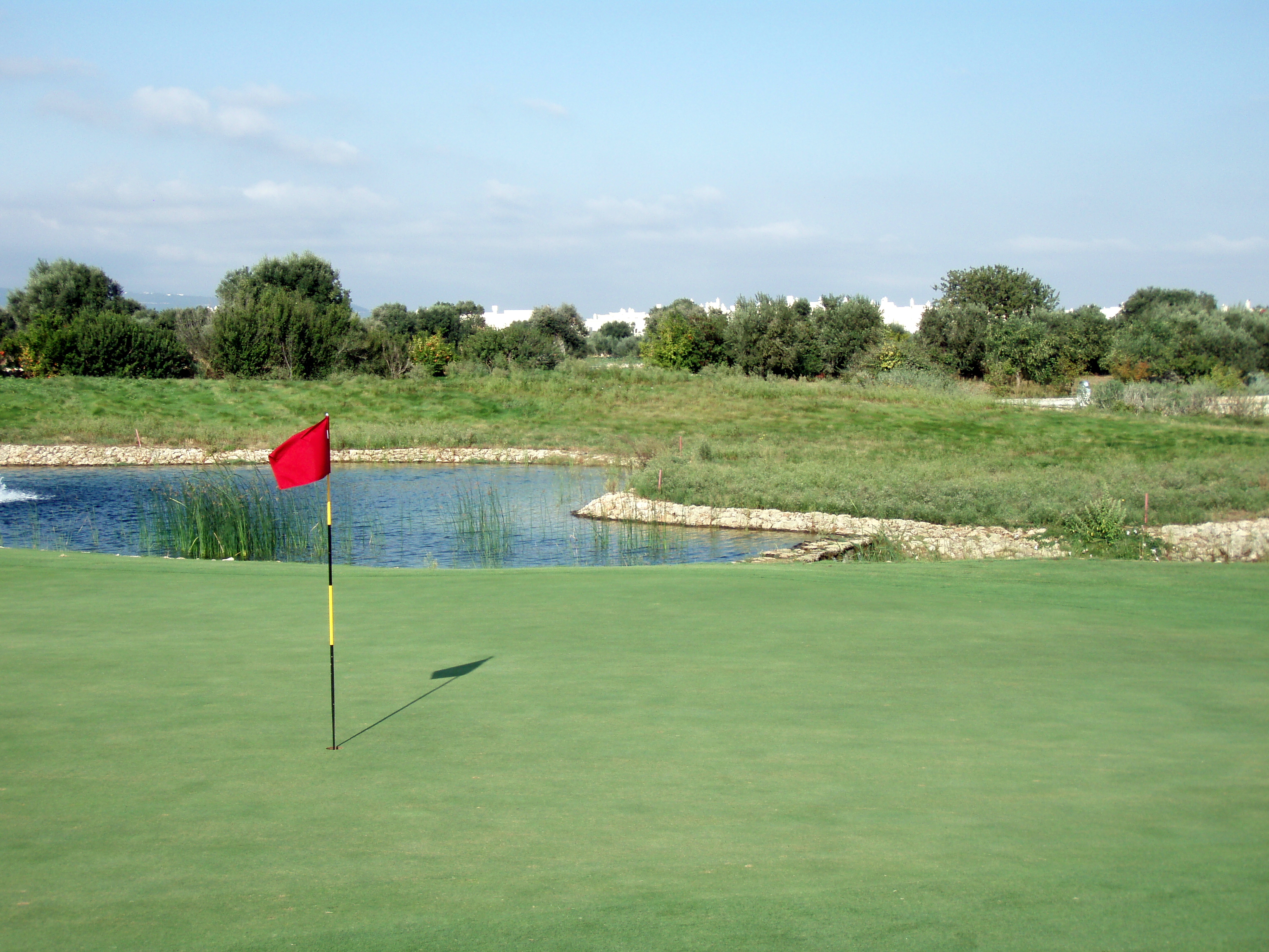 Flag of San Domenico Golf course's first green 