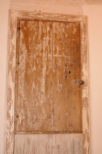 safe as wooden closet at hotel room in Masseria Fumarola