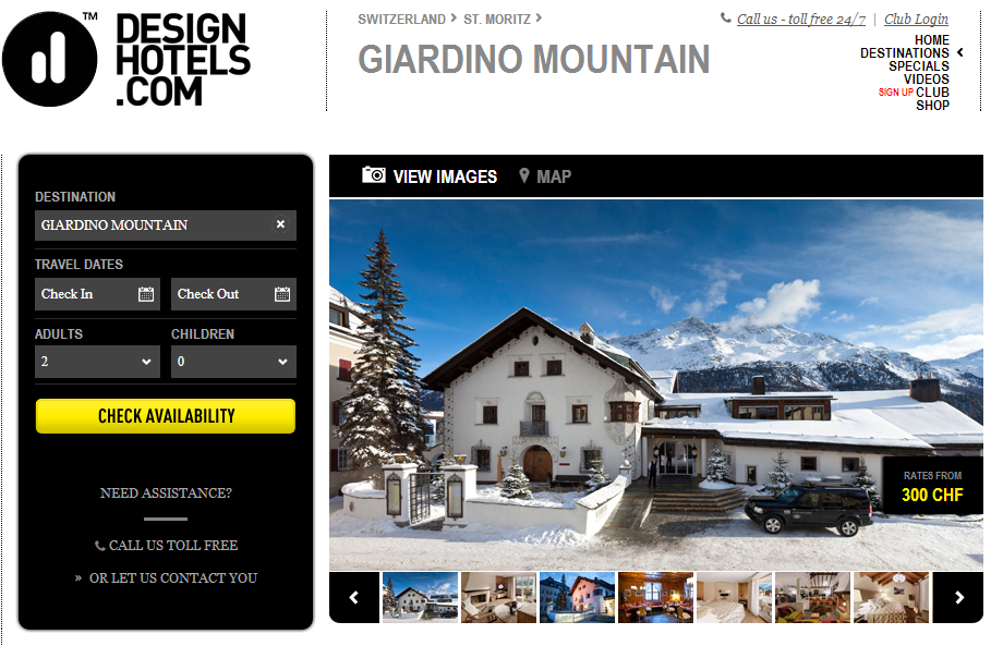 Giardino Mountain now also with Design Hotels