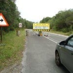 Closed road in South Africa