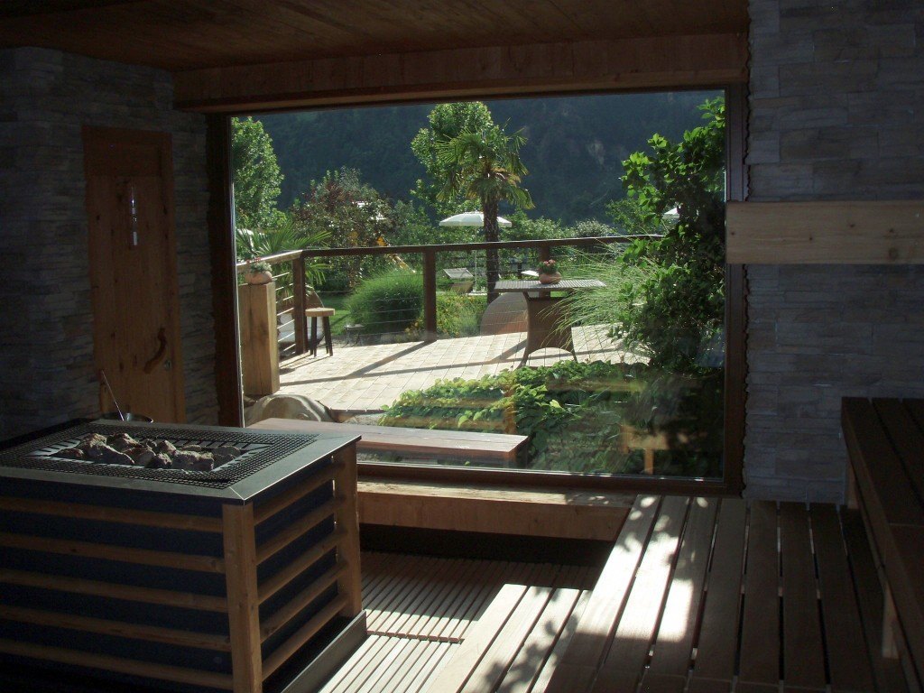 Panoramic sauna in the Andreus Wellness & Spa Resort