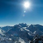 View from Mont Fort at 3,300 meters above sea level.