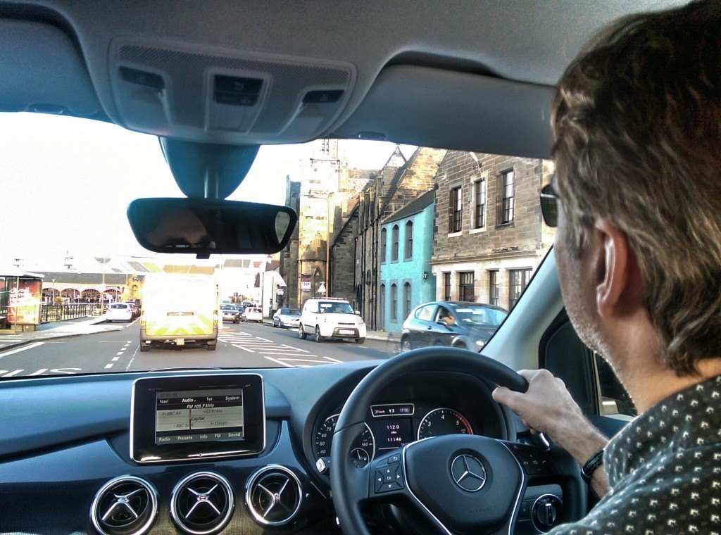 Nick with aplomb in Edinburgh’s left-hand traffic