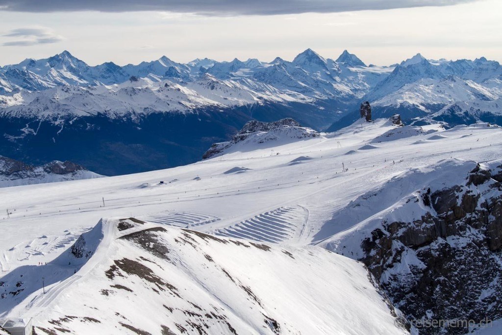 Glacier 3000 ski area and Matterhorn