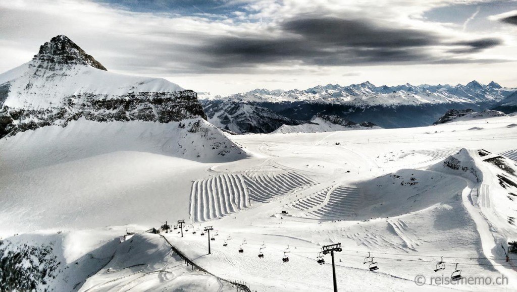 Oldenhorn and Glacier 3000 ski area