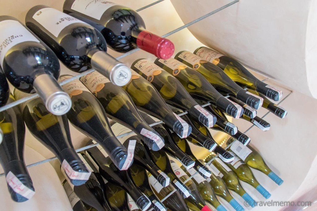 Laid-in wine bottles