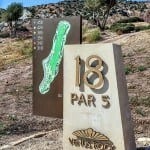 Secret Valley golf course tee 18