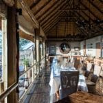 Ngoma Safari Lodge dining room with a view