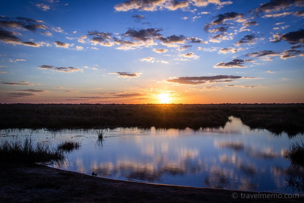 Sunset in Botswana's Linyanti Concession