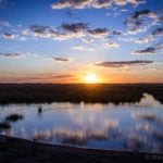 Sunset in Botswana's Linyanti Concession