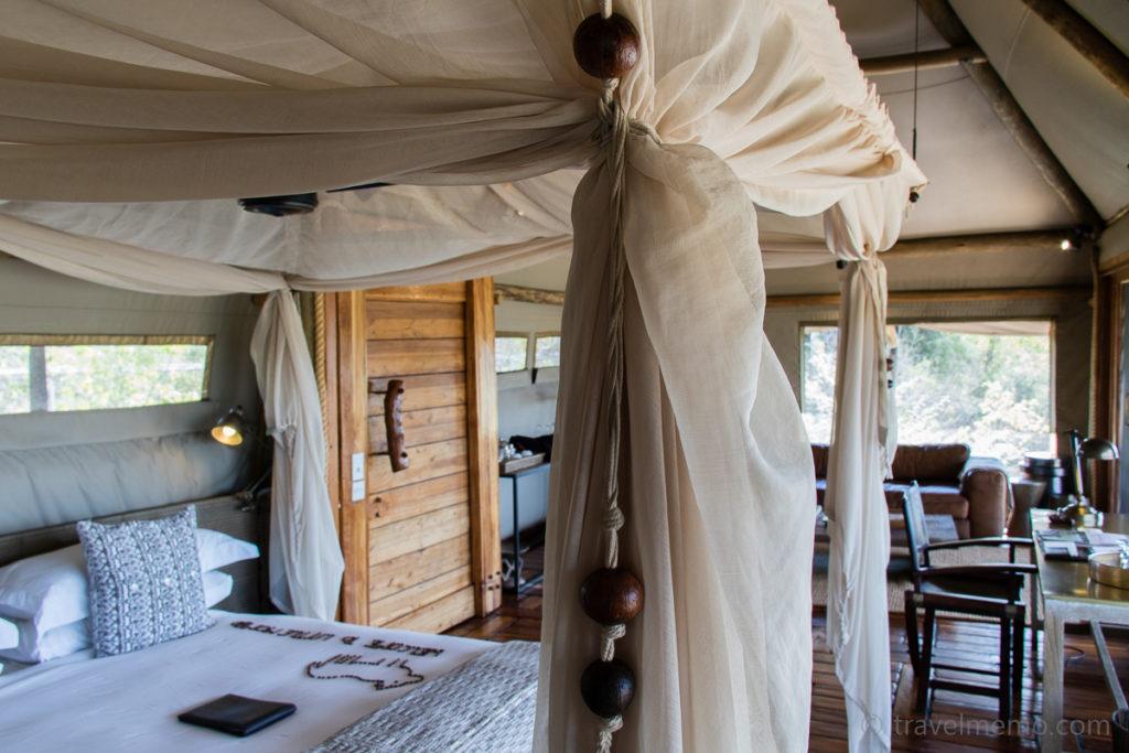 Canopy Bed in Little Mombo tented camp