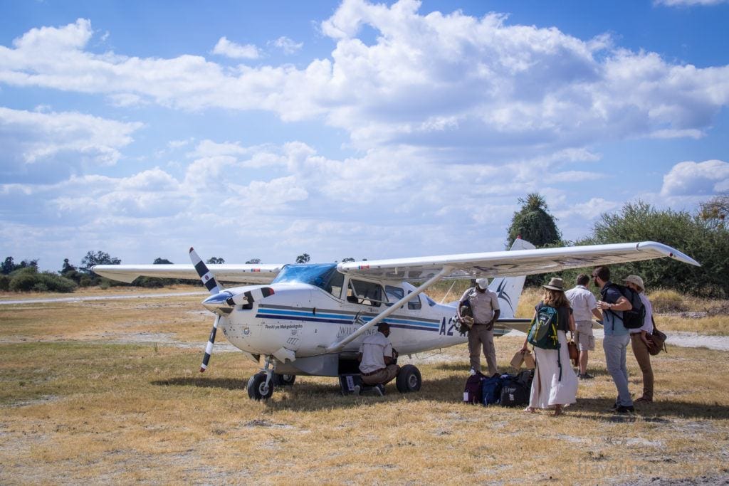 Airborne safari in Botswana's Okavango Delta