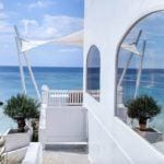 Cotton beach club entrance in Ibiza