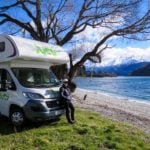 Lucy and Justine at Glendhu Bay, Lake Wanaka