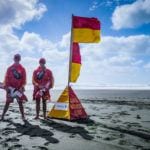 Lifeguards at Karekare Beach