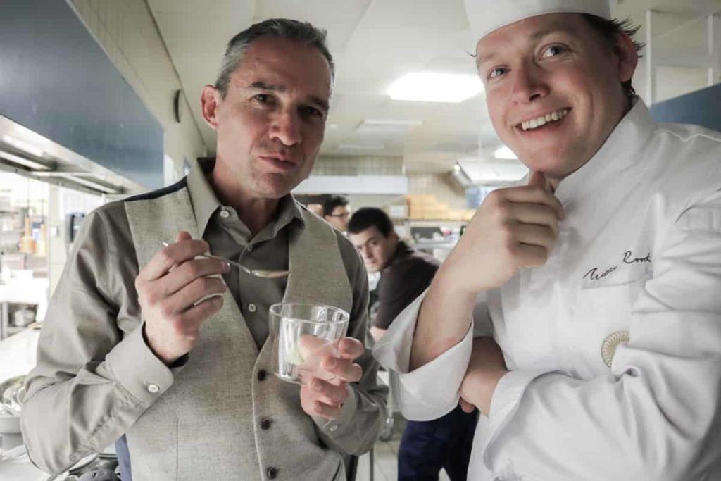 Walter Schärer and Executive Chef Mattias Roock