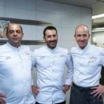From left: Chefs Egidio Iadonisi, Andrea Bertarini and Frank Oerthle