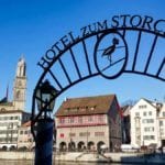 Hotel Storchen and the Great Minster of Zurich