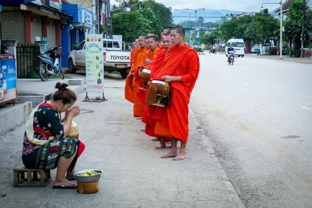 Buddhist monkss in Luang Prabang