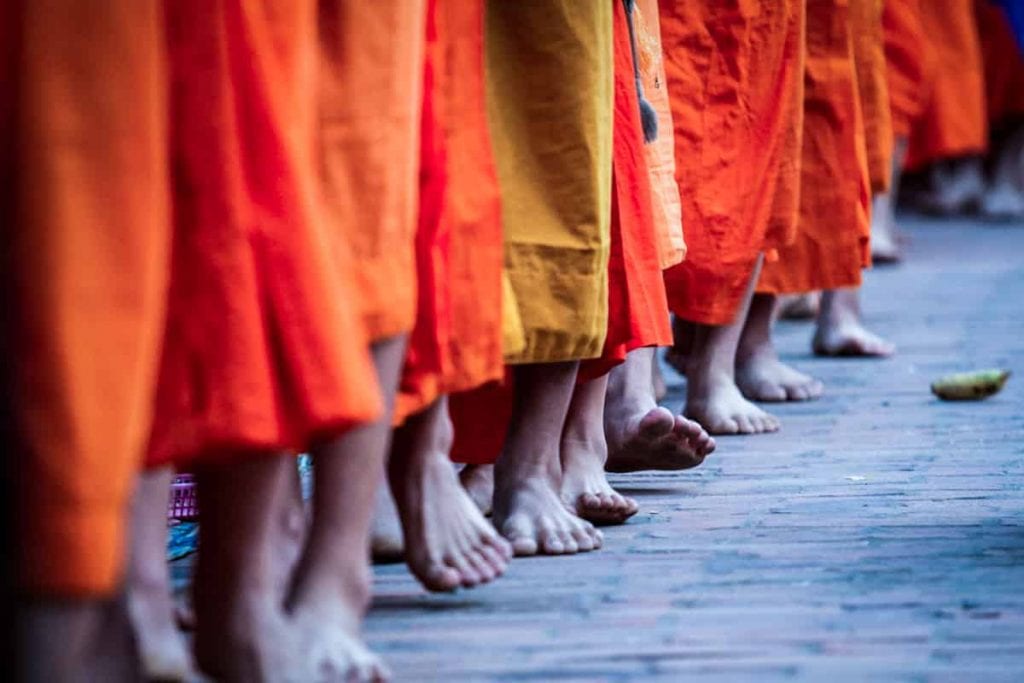 Buddhist monks in Luang Prabang