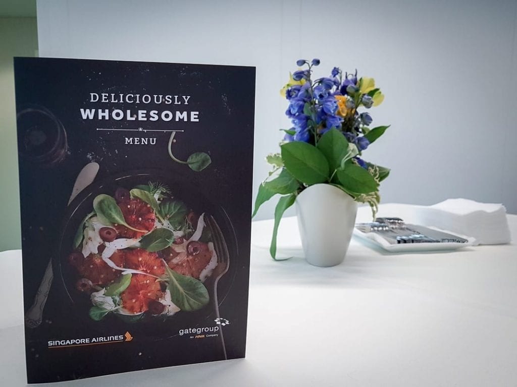 Presentation of "Deliciously wholesome menu"