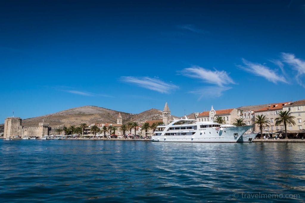 Yacht and castle Trogir Croatia