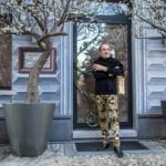 Carlo Rampazzi in front of his Selvaggio Studio