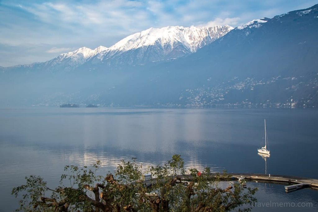 View of Lake Maggiore from the hotel Eden Roc