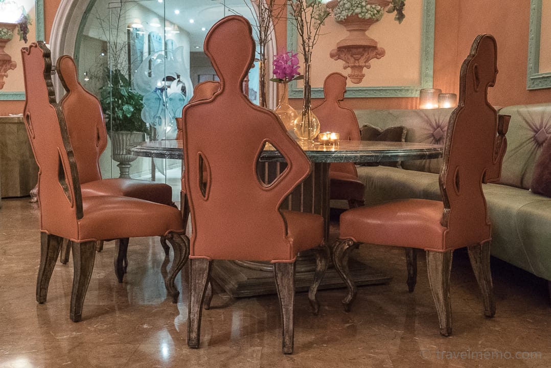 Chairs by Carlo Rampazzi in Ristorante La Brezza