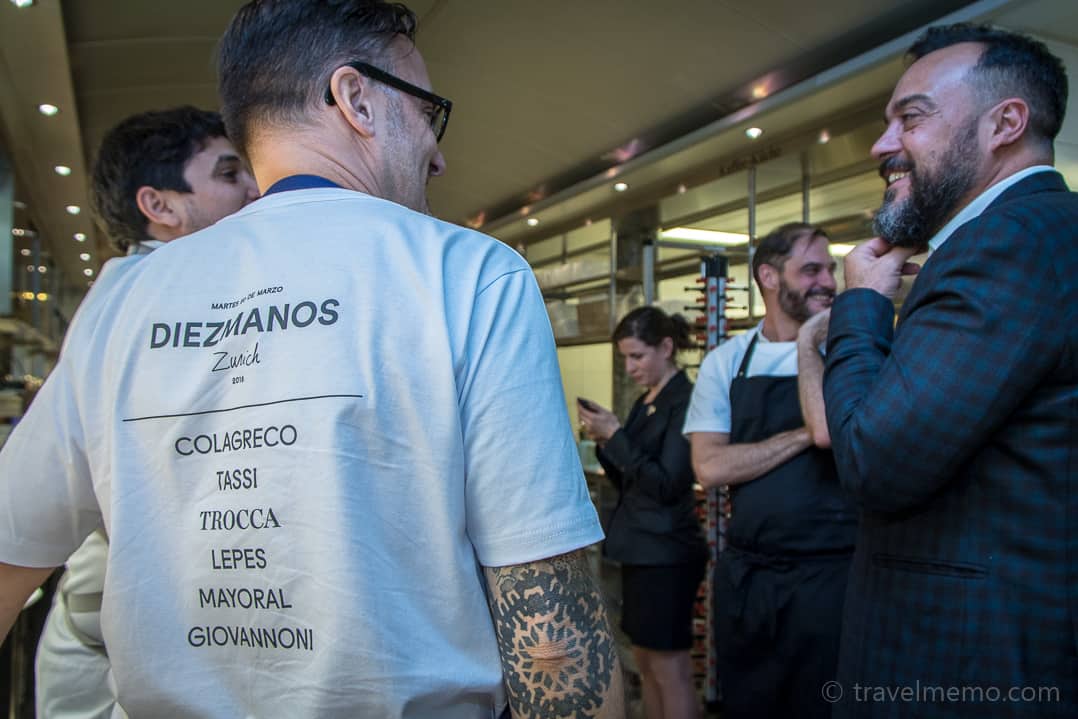 Executive Chef Fernando Trocca and Barman Tato Giovannoni warming up