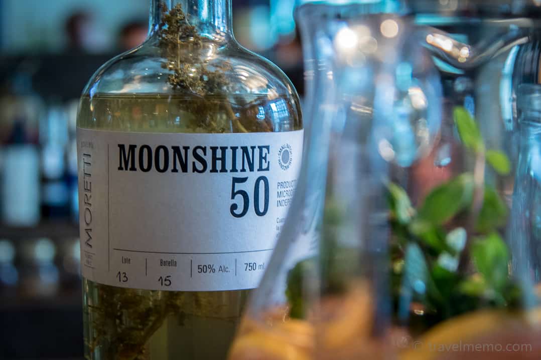 Moretti Moonshine 50 corn schnapps