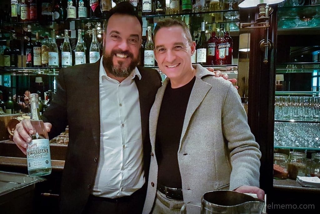Tato Giovannoni and Walter enjoying themselves at Rive Gauche Bar