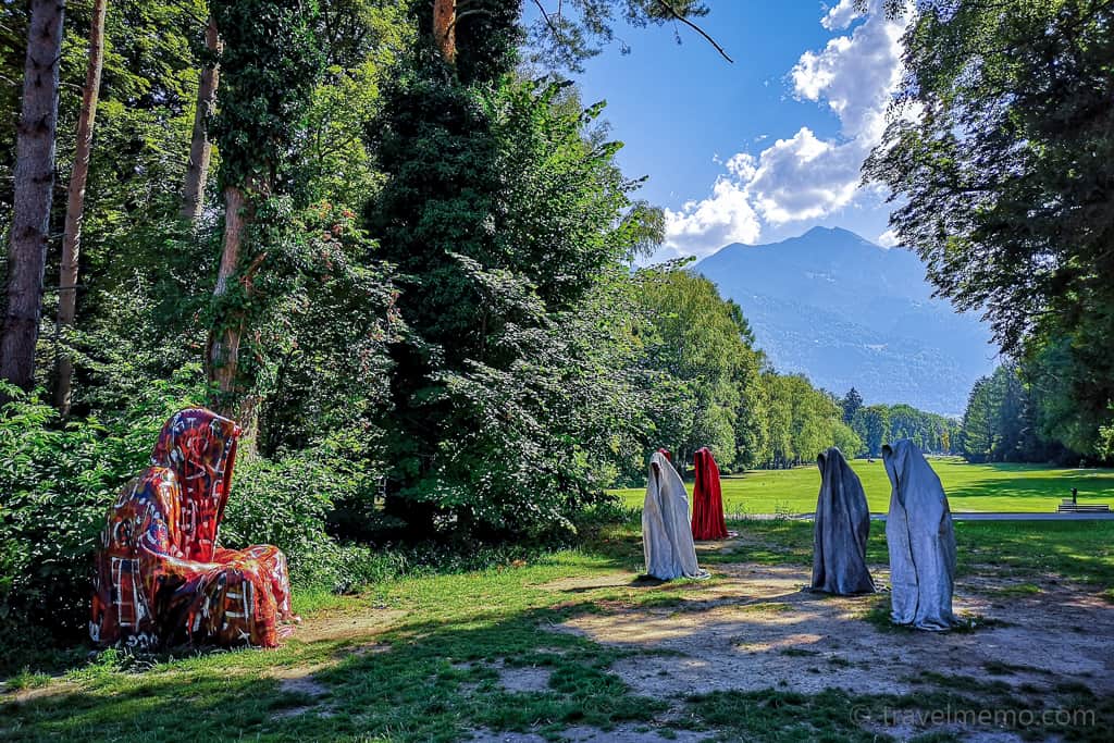 "Guardians of Time" by Manfred Kielnhofer at the Bad Ragaz Golf Course