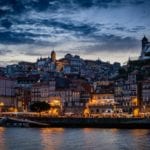 Ribeira, Porto's Old Town at the blue hour