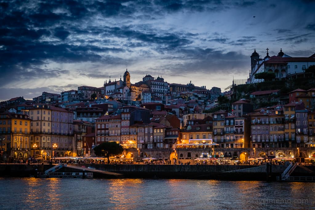 Ribeira, Porto's Old Town at the blue hour