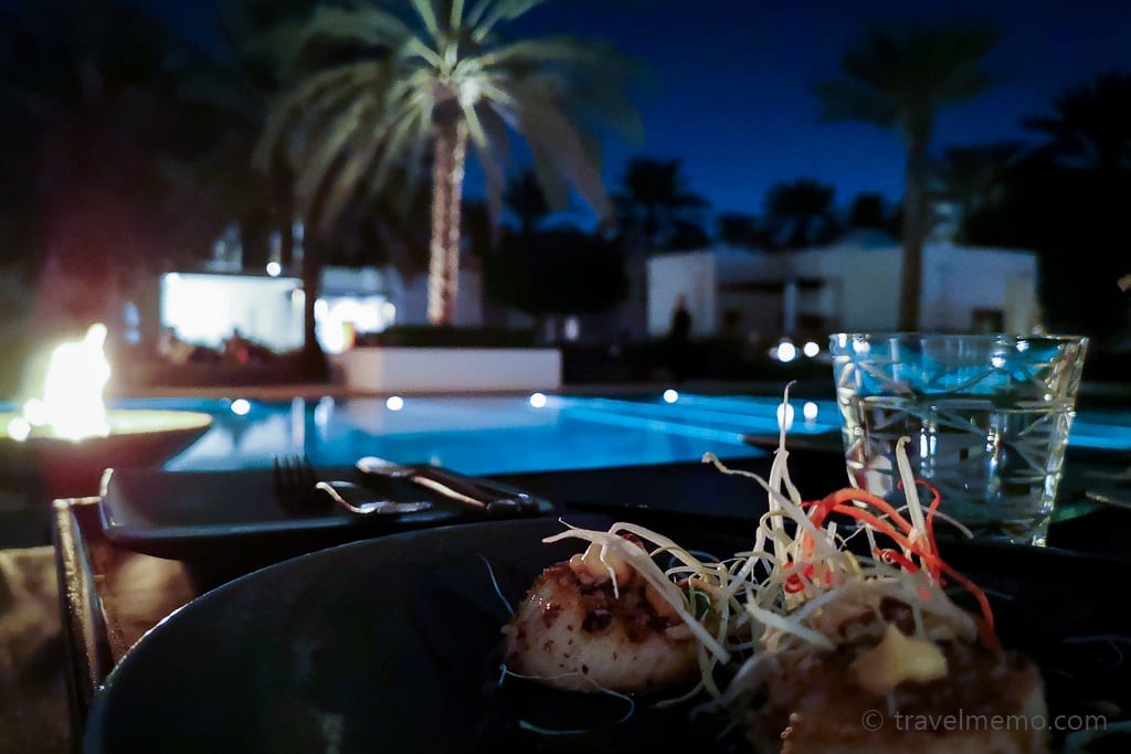 Scallops served at Chedi Muscat