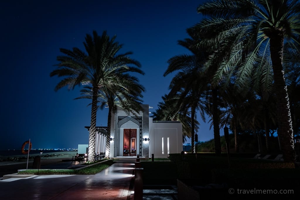 Entrance to the Beach Restaurant Chedi Muscat