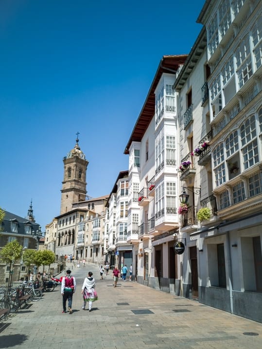 Street scene in Vitoria Gasteiz