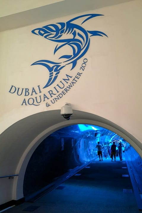 Entrance to the Dubai Mall aquarium