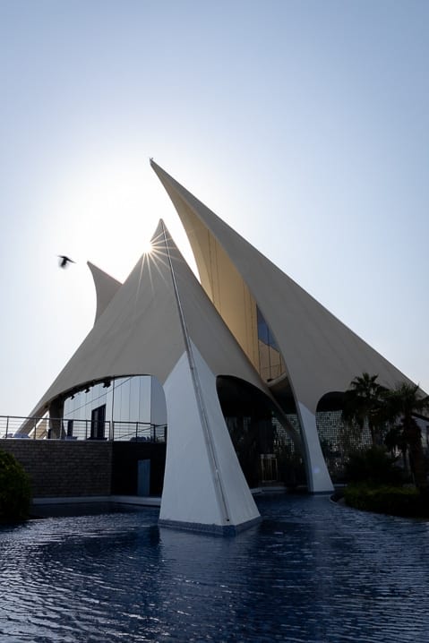 Club house at the Dubai Creek golf course