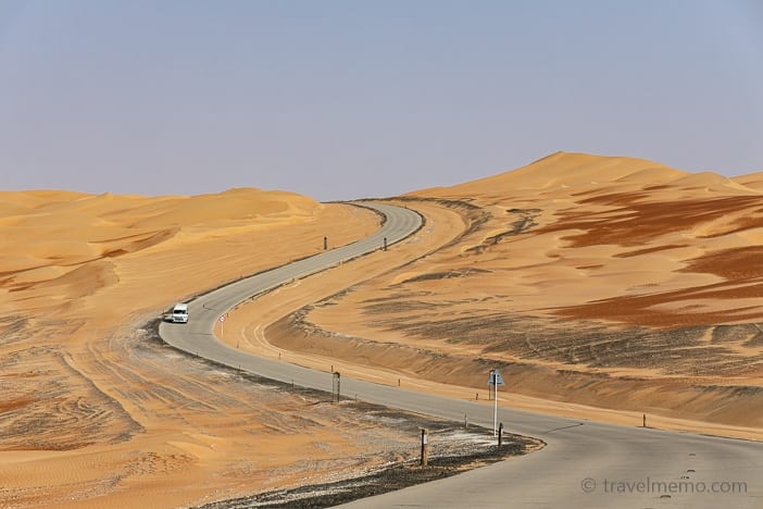 Road to Qasr Al Sarab Resort