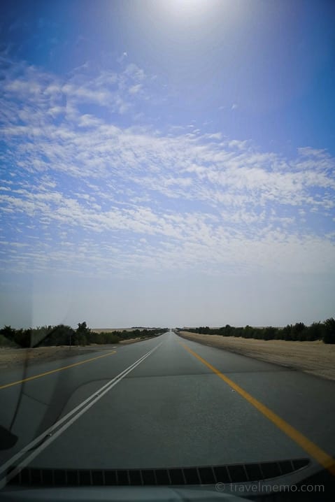 Road in the Rub al-Khali desert