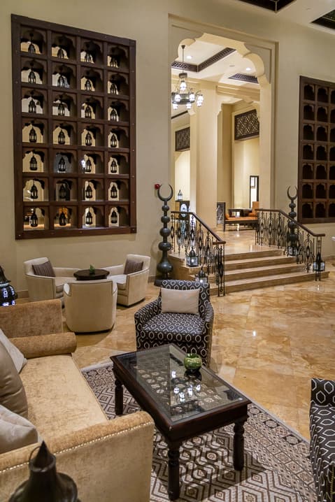 Lobby of the luxury hotel