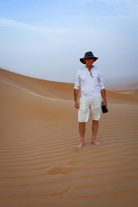 Walter on the desert dunes