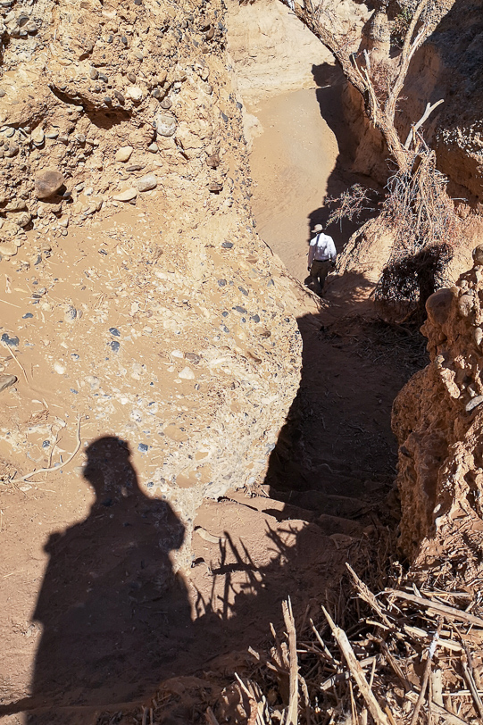 Walter before climbing down Sesriem Canyon