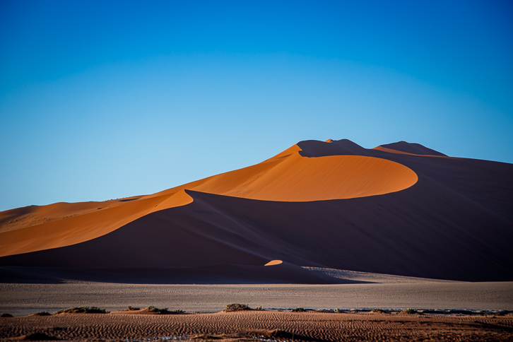 Sand dunes at the end of the valley Sossusvlei