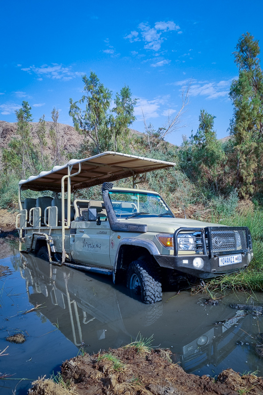Stuck safari jeep